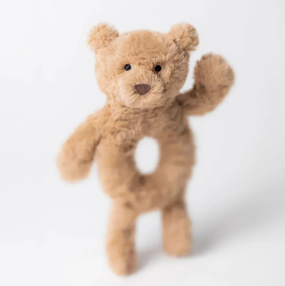 Bartholomew Bear Ring Rattle Hot