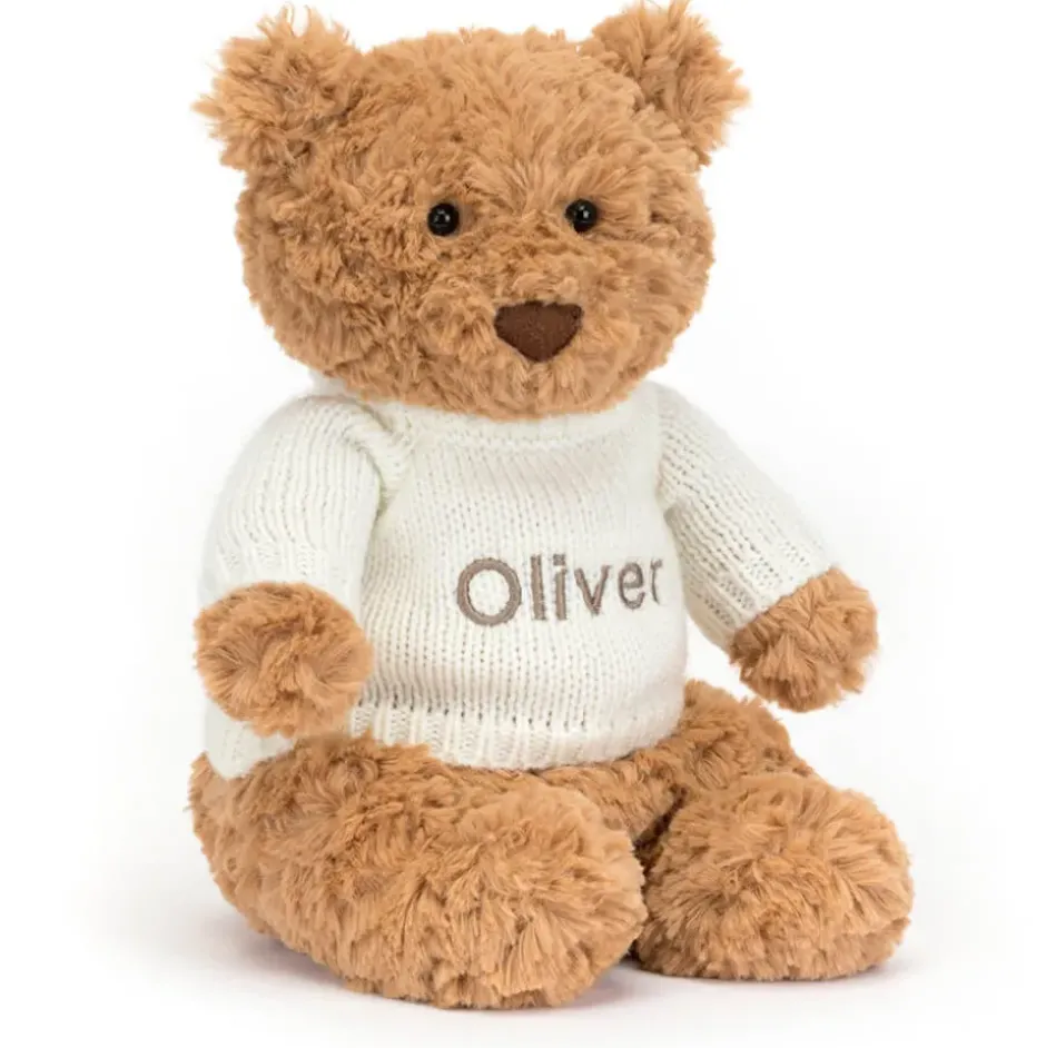 Bartholomew Bear with Personalised Cream Jumper New