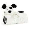 Bashful Black & Cream Puppy Blankie Outlet