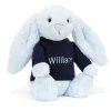 Bashful Blue Bunny with Personalised Navy Jumper Discount