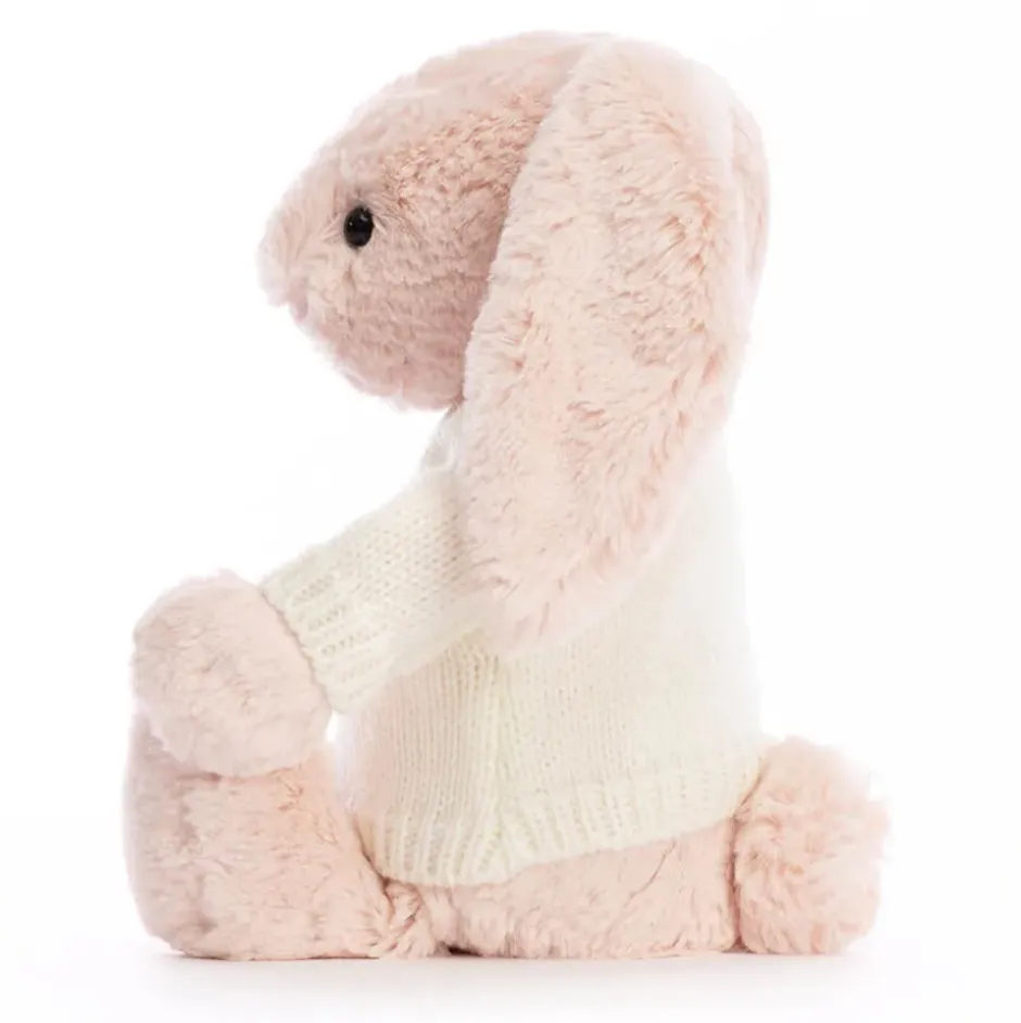 Bashful Blush Bunny with Personalised Cream Jumper Sale