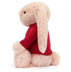 Bashful Blush Bunny with Personalised Red Jumper Online