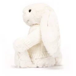 Bashful Cream Bunny with Personalised Cream Jumper New