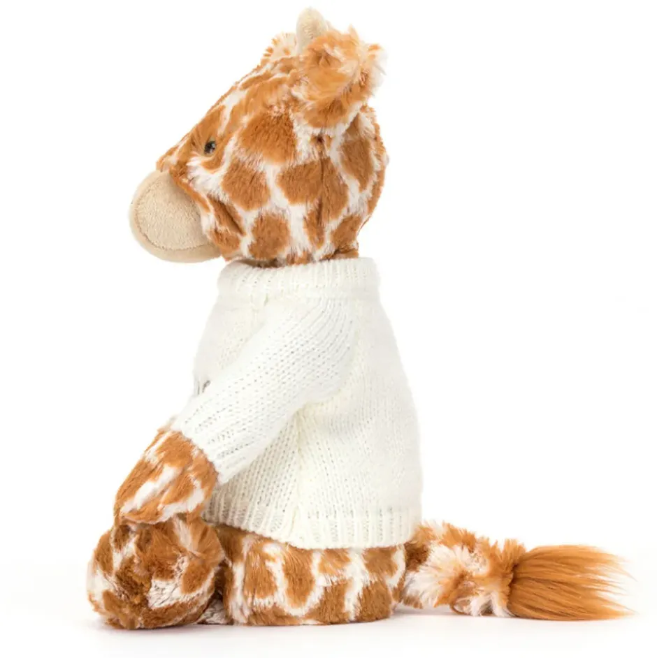 Bashful Giraffe with Personalised Cream Jumper Outlet