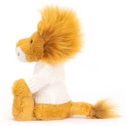 Bashful Lion with Personalised Cream Jumper Sale