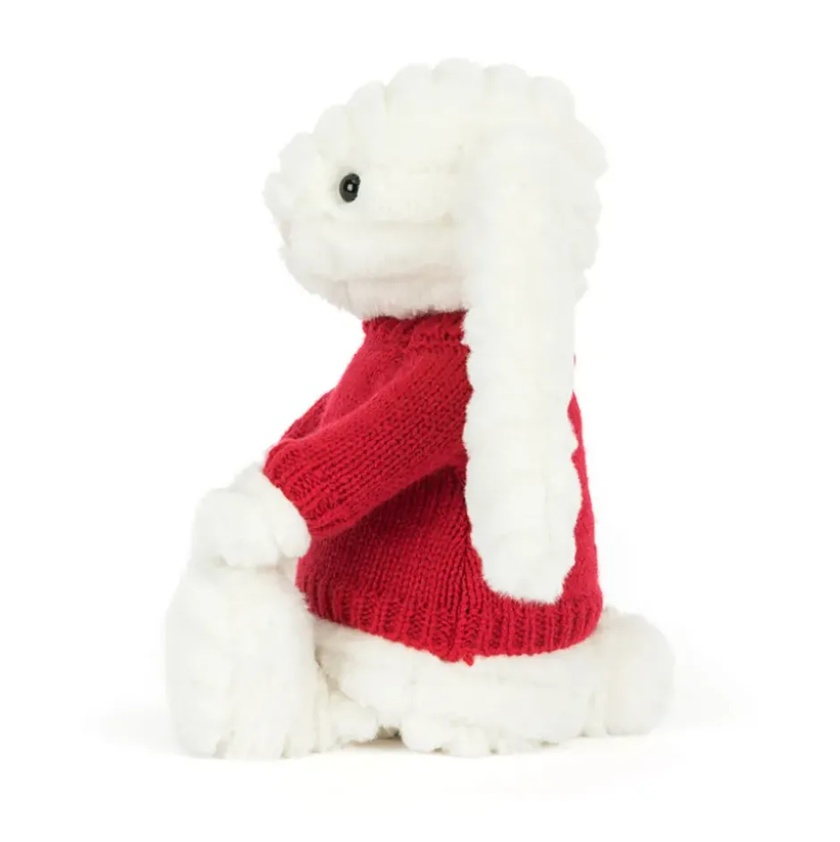 Bashful Luxe Bunny Nimbus with Personalised Red Jumper Online