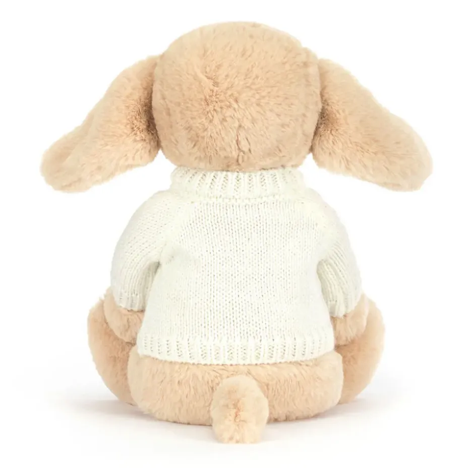 Bashful Luxe Puppy Orlando with Personalised Cream Jumper Online