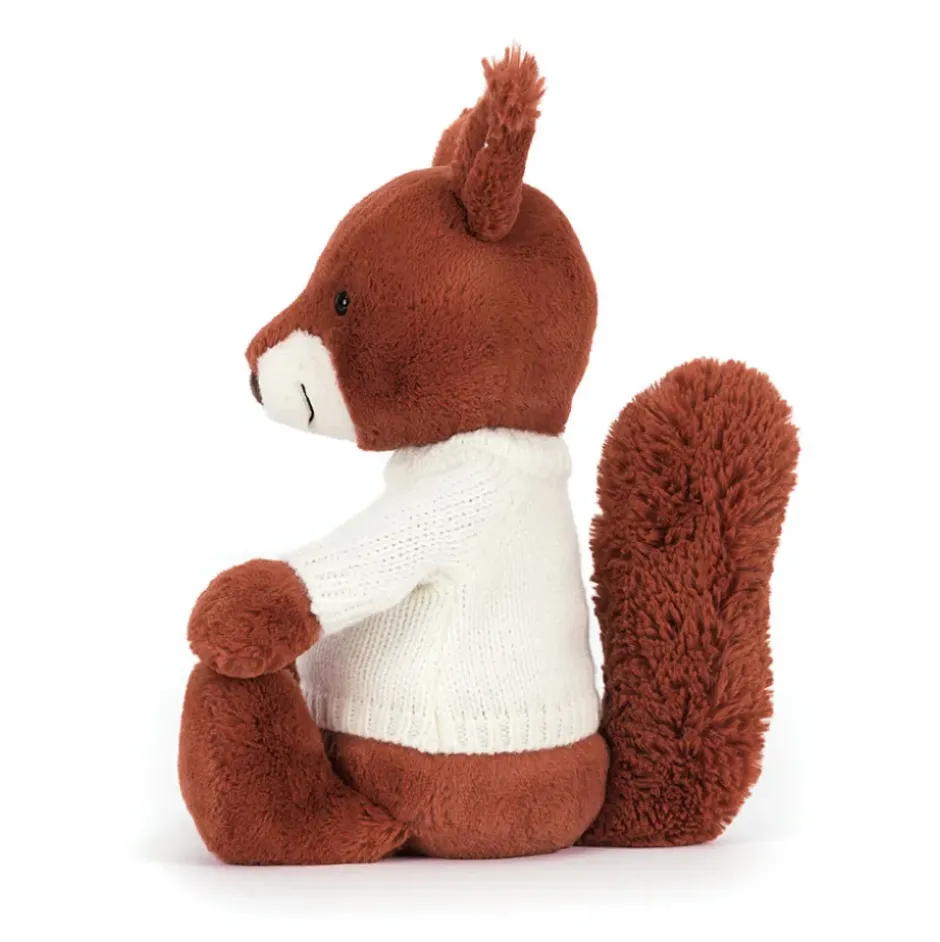 Bashful Squirrel with Personalised Cream Jumper Sale