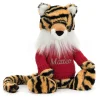 Bashful Tiger with Personalised Red Jumper Online
