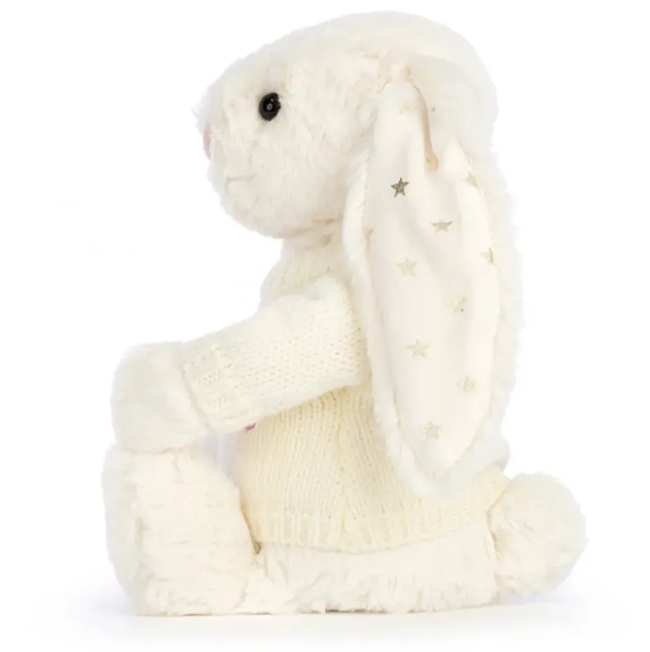 Bashful Twinkle Bunny with Personalised Cream Jumper