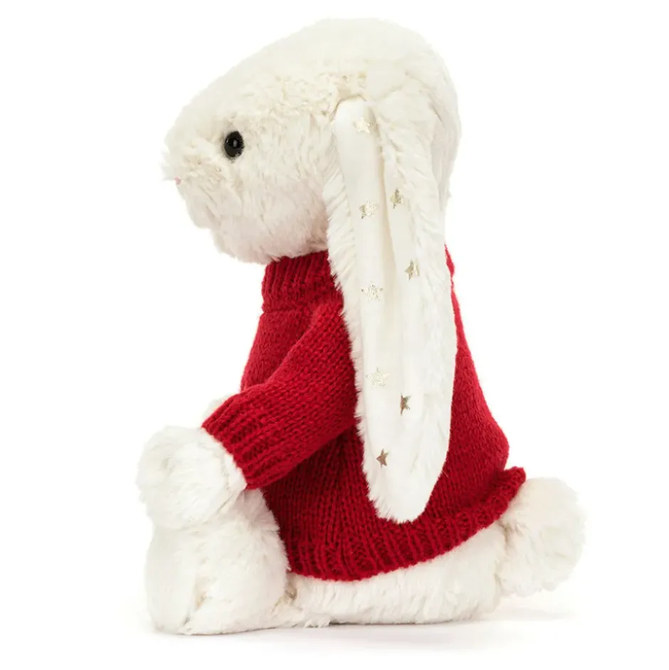 Bashful Twinkle Bunny with Personalised Red Jumper Hot