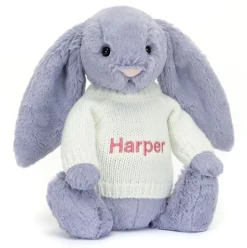 Bashful Viola Bunny with Personalised Cream Jumper Sale