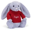 Bashful Viola Bunny with Personalised Red Jumper Discount