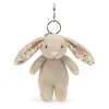 Blossom Beige Bunny Bag Charm Hot