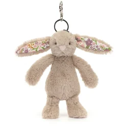 Blossom Beige Bunny 'Petal' Bag Charm Hot