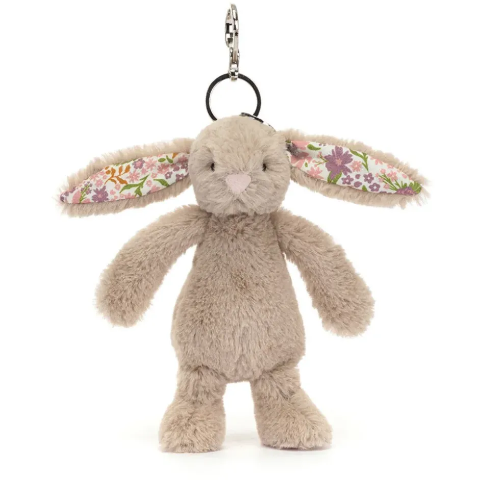 Blossom Beige Bunny 'Petal' Bag Charm Hot