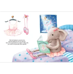 Elly Ballerina Book and Dancing Darcey Elephant Clearance