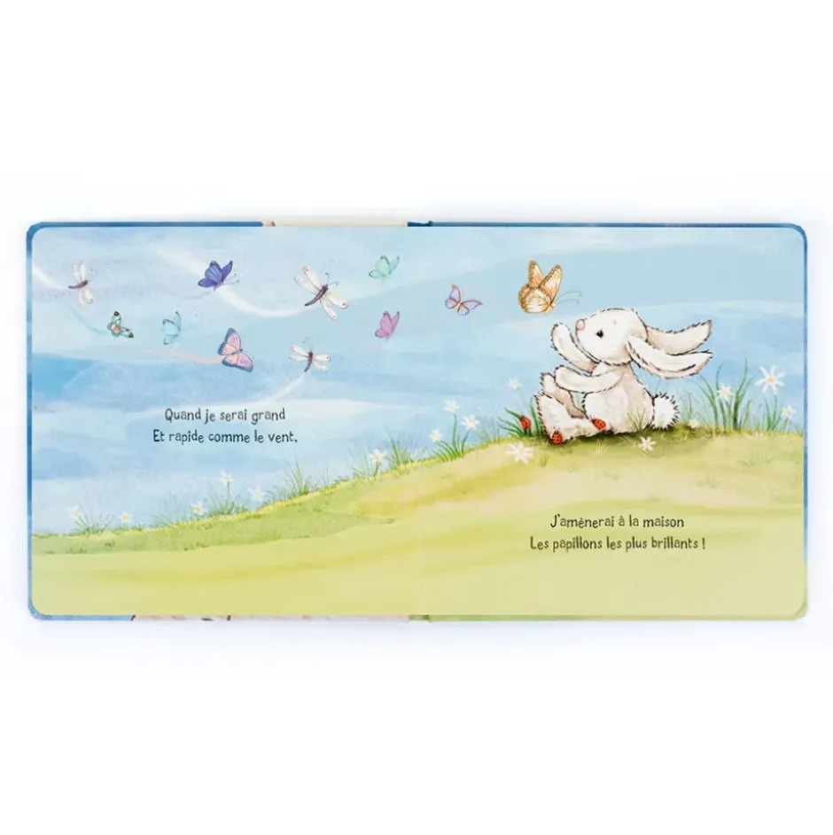 Lapin Timide Veut Grandir Livre and Bashful Cream Bunny Medium Sale