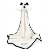 Personalised Bashful Black & Cream Puppy Blankie New