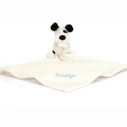 Personalised Bashful Black & Cream Puppy Soother Discount