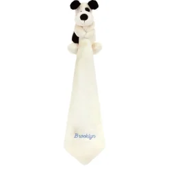 Personalised Bashful Black & Cream Puppy Soother Discount