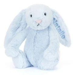 Personalised Bashful Blue Bunny Medium Best