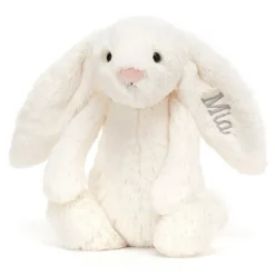 Personalised Bashful Cream Bunny Medium Hot