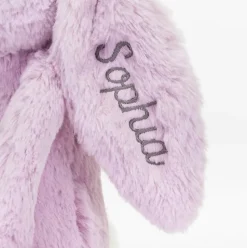 Personalised Bashful Lilac Bunny Medium Sale