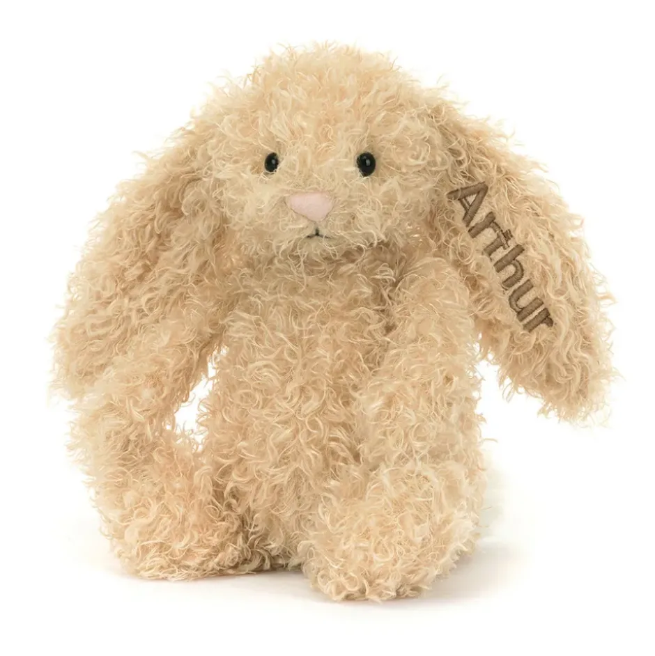 Personalised Bashful Luxe Bunny Curly Original Clearance