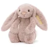 Personalised Bashful Luxe Bunny Rosa Medium