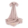 Personalised Bashful Luxe Bunny Rosa Blankie