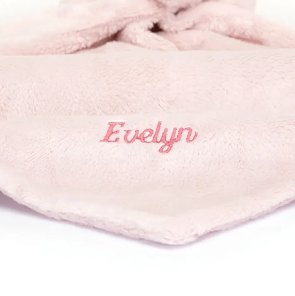 Personalised Bashful Pink Bunny Soother Clearance