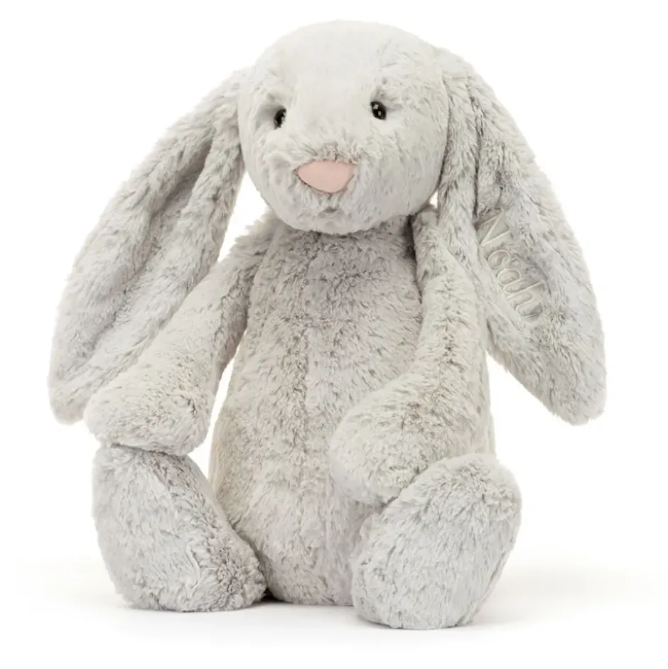 Personalised Bashful Silver Bunny Huge Online