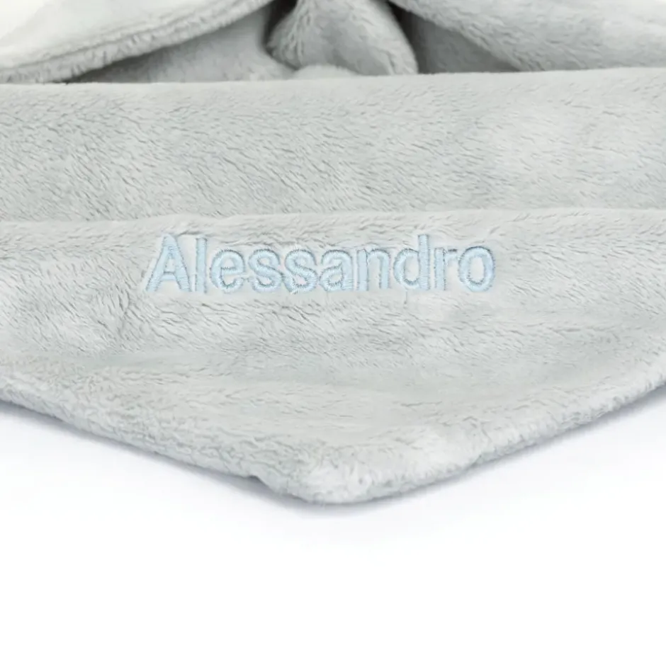 Personalised Bashful Silver Bunny Soother Online