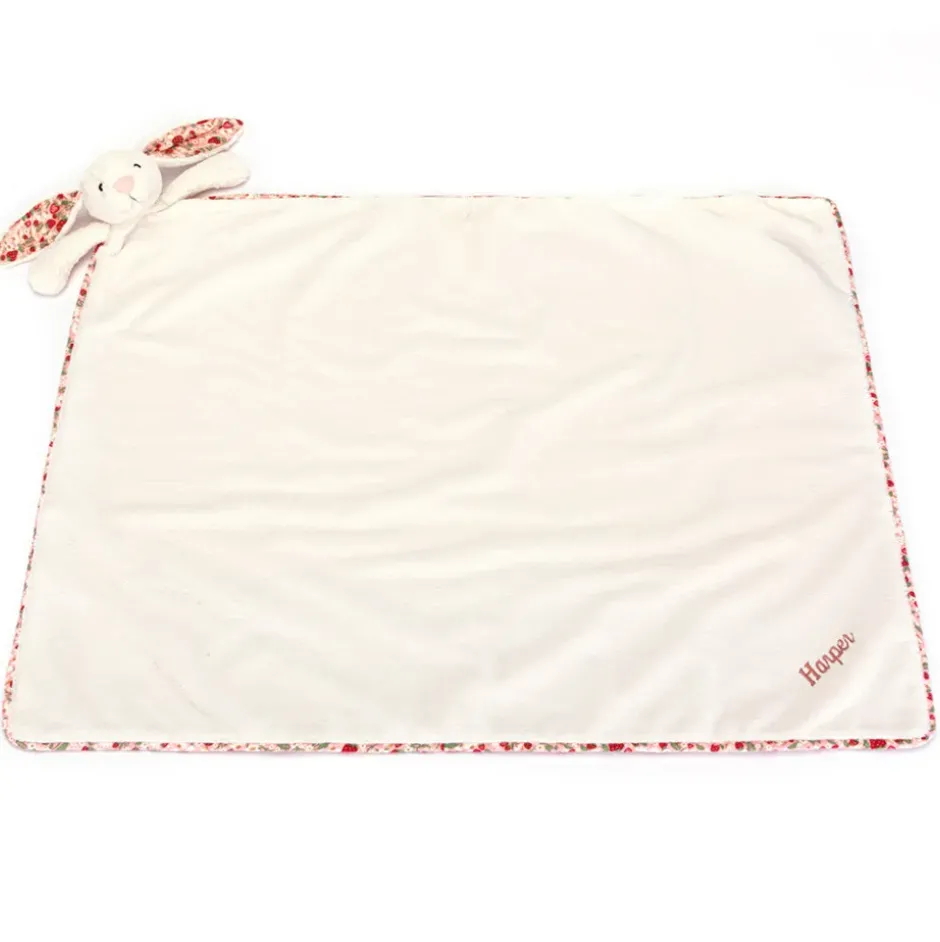 Personalised Blossom Cream Bunny 'Berry' Blankie Outlet