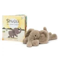 Smudge the Littlest Elephant Book and Smudge Elephant Medium Hot