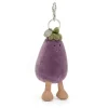 Vivacious Vegetable Aubergine Bag Charm