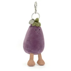 Vivacious Vegetable Aubergine Bag Charm
